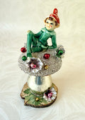 Milo - Handcrafted Mid-Century Pixie & Glass Mushroom Art
