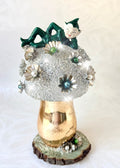 Jasper - Handcrafted Mid-Century Pixie & Glass Mushroom Art