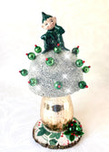 Darby - Handcrafted Mid-Century Pixie & Glass Mushroom Art